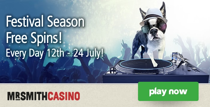 Daily Free Spins at Mr Smith Casino
