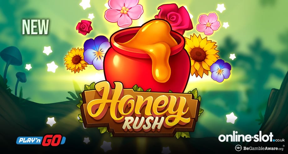 Play the Honey Rush slot from Play ‘N Go at Mega Casino