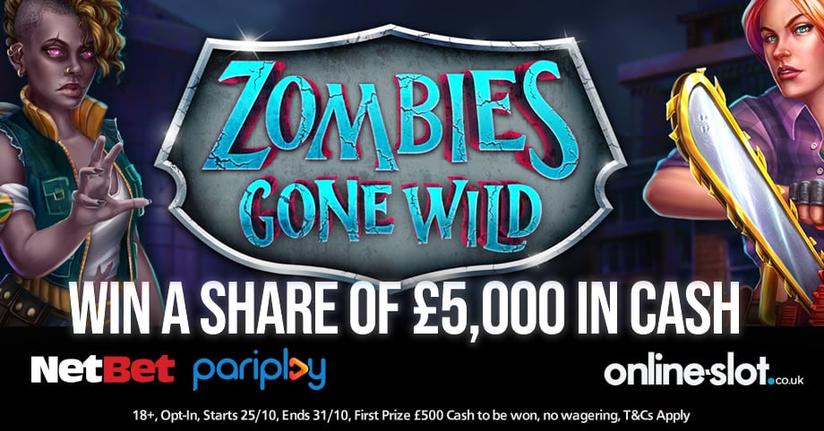 Play Pariplay’s Zombies Gone Wild slot to win 1 of 40 cash prizes