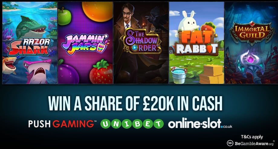 Win up to £3,000 in cash with Push Gaming slots at Unibet CasinoWin up to £3,000 in cash with Push Gaming slots at Unibet Casino