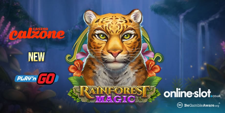 Play the new Rainforest Magic slot from Play ‘N Go at Casino Calzone