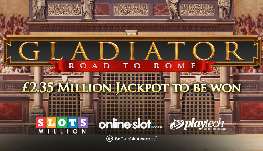 Play Playtech’s Gladiator Road to Rome slot at SlotsMillion Casino