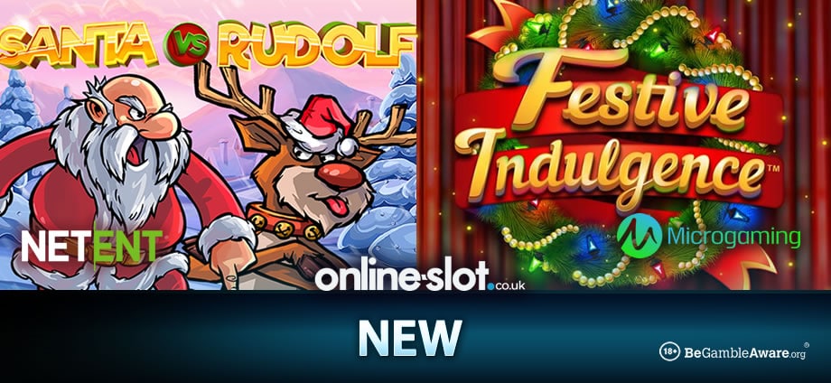 Play NetEnt’s Santa vs Rudolf & Microgaming’s Festive Indulgence now