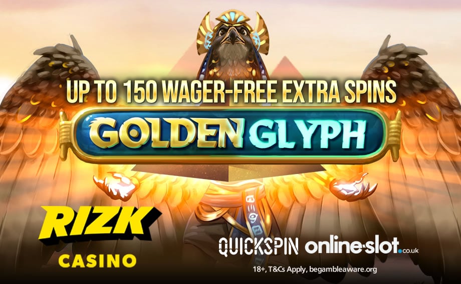 Extra spins with no wagering requirements on Quickspin’s Golden Glyph online slot