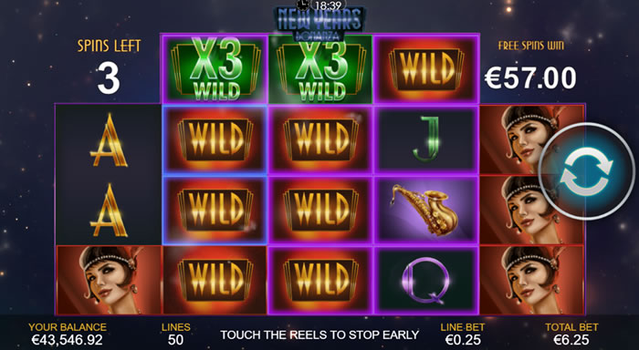 New Year’s Bonanza Free Games feature