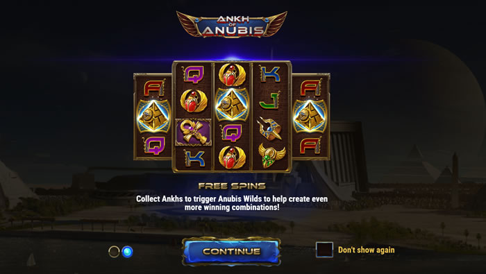 Ankh of Anubis Free Spins feature