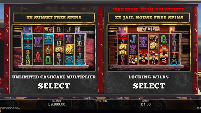 Desperados Wild Megaways base game