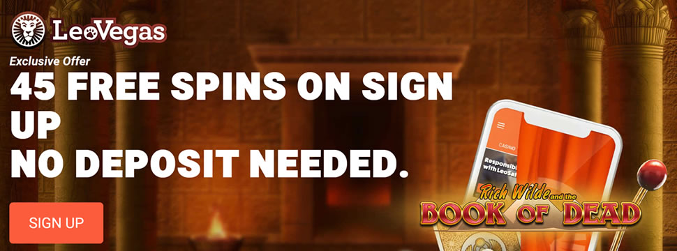 LeoVegas Casino – 45 no deposit free spins
