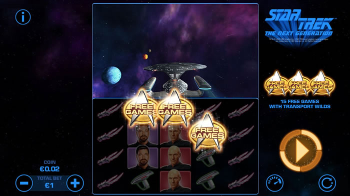 Star Trek: The Next Generation’s Transport Free Games feature