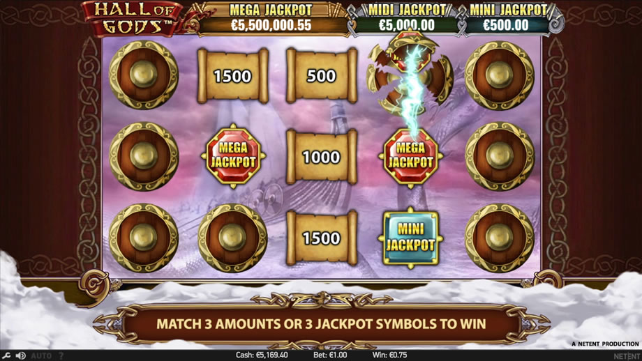Hall of Gods’ Pick Win feature