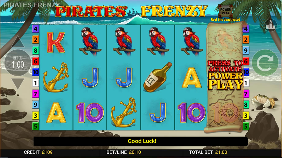 Pirates’ Frenzy Extra Bet feature