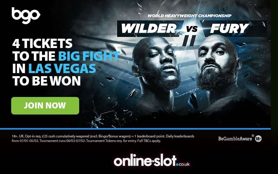 Win a package to see Fury vs Wilder II thanks to the Main Even contest at bgo Casino