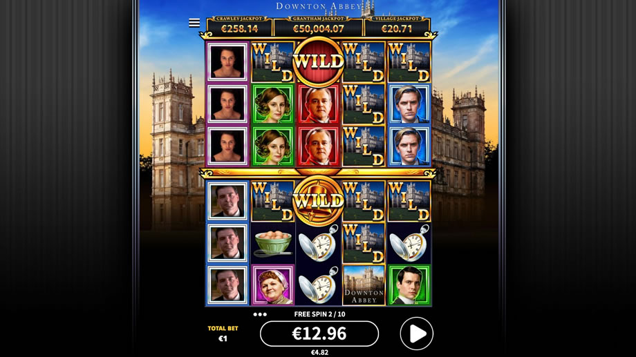 Downtown Abbey’s Reels of Wealth Free Games feature