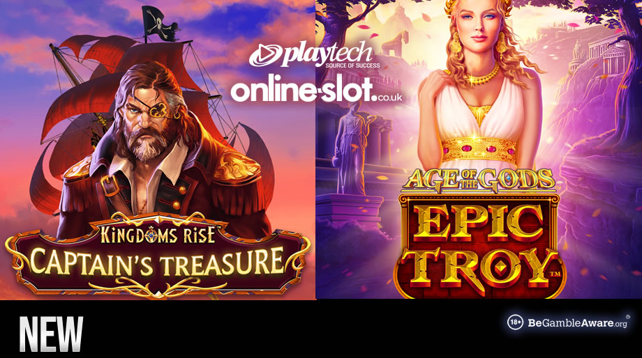 Play the new Age of the Gods: Epic Troy & Kingdoms Rise: Captain’s Treasure slots at Paddy Power Casino