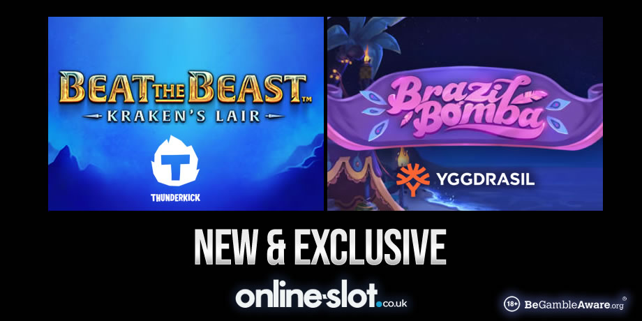 Play the new & exclusive Beat the Beast: Kraken’s Lair & Brazil Bomba slots