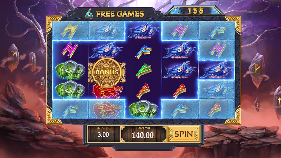 Age of the Gods Norse Ways of Thunder slot - Thor's Free Games feature