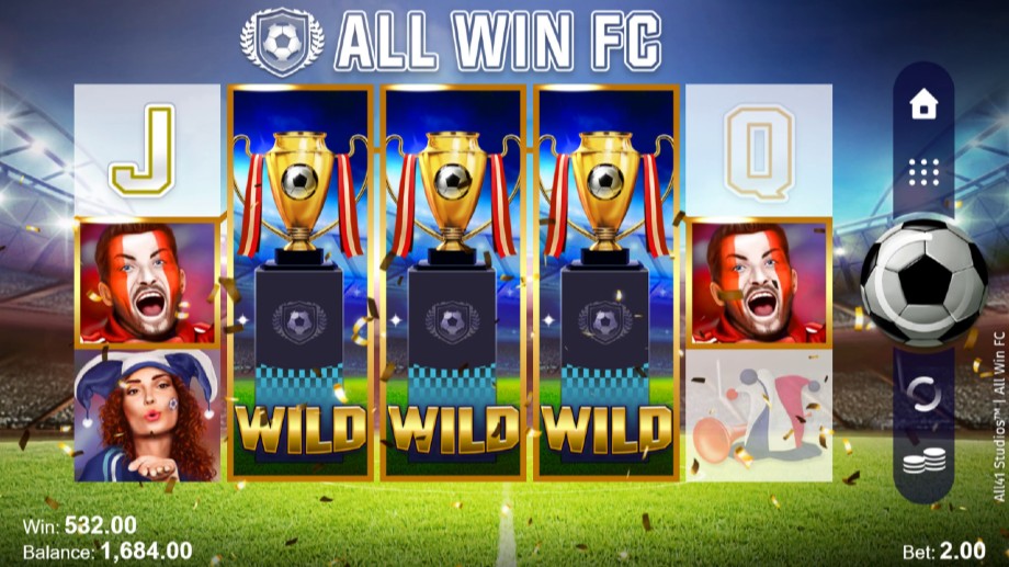 All Win FC slot - Expanding Wilds feature