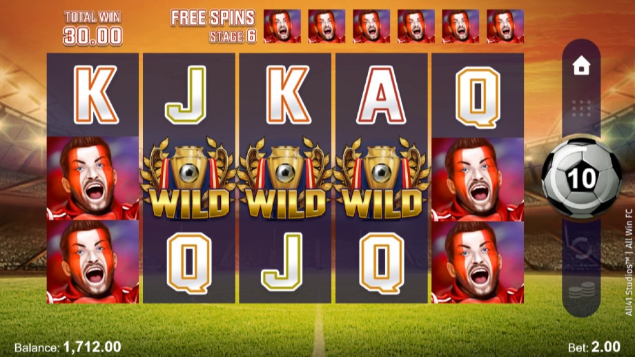 All Win FC slot - Free Spins feature