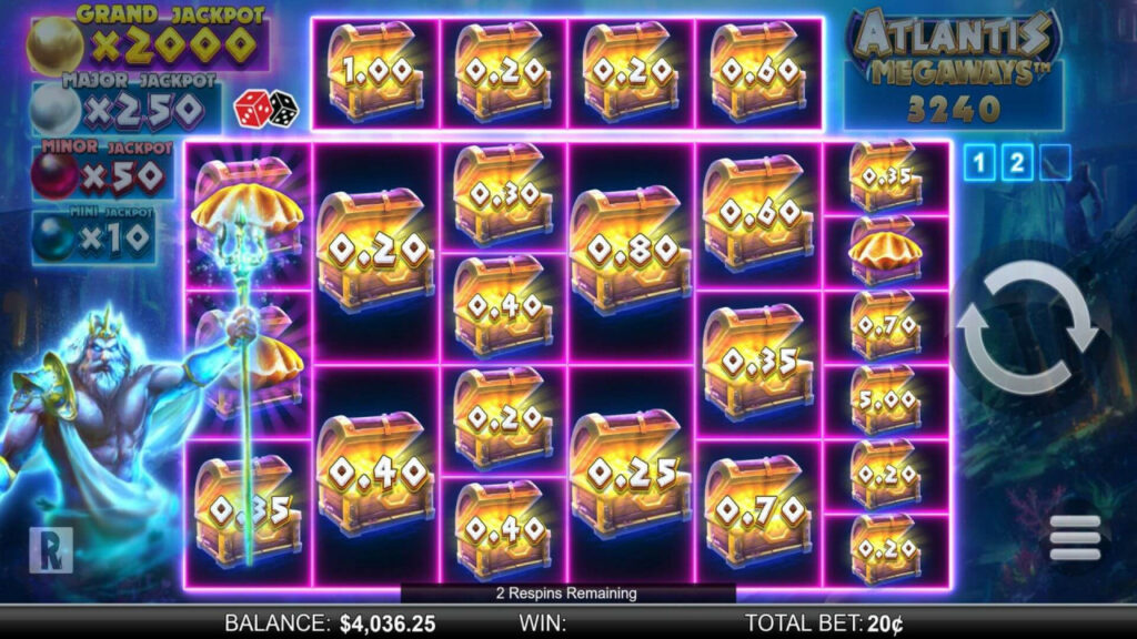 Atlantis Megaways Jackpot Respins