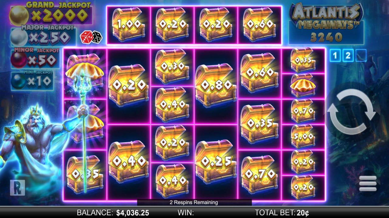 Atlantis Megaways Jackpot Respins