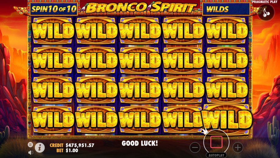 Bronco Spirit slot - Progressive feature