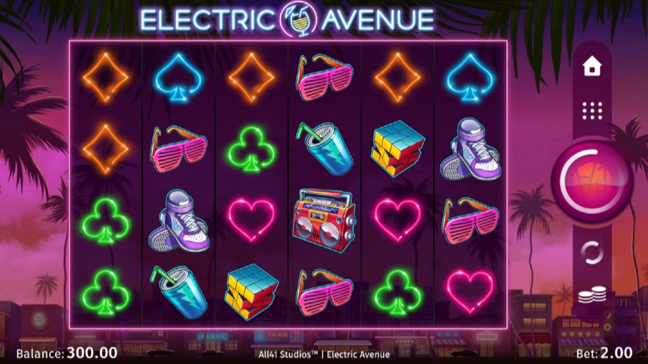 Electric Avenue slot - base game