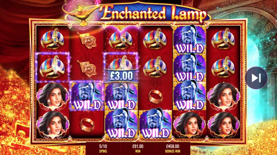 Enchanted Lamp slot - Free Spins Bonus feature