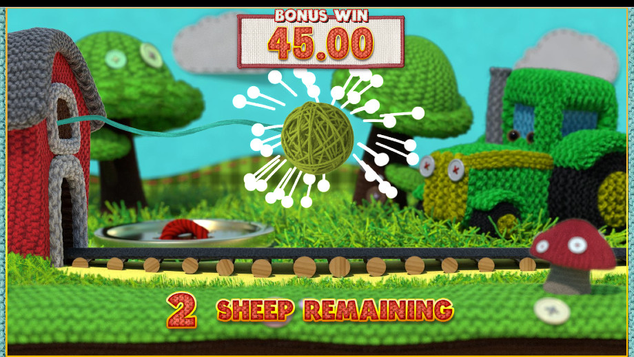 Farm Yarn Favourites slot - Cash Tractor Trail feature