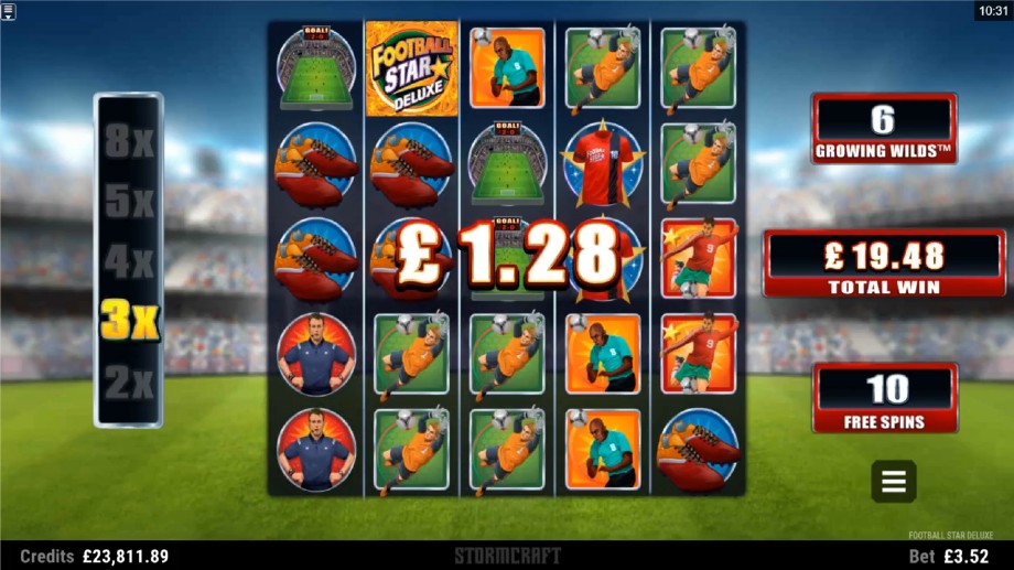 Football Star Deluxe slot - Free Spins feature