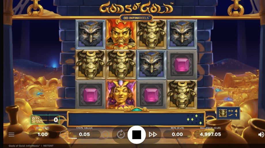 Gods of Gold INFINIREELS slot - base game