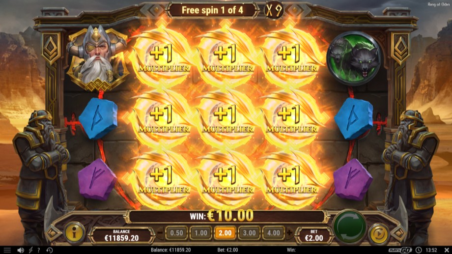 Ring of Odin slot - Multiplier Free Spins feature