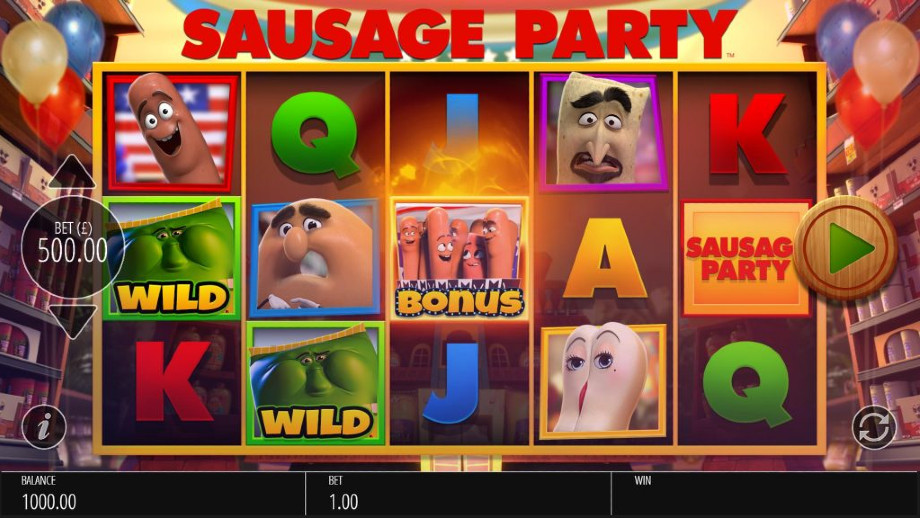 Sausage Party slot - base game