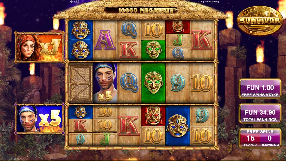 Survivor Megaways slot - Free Spins feature