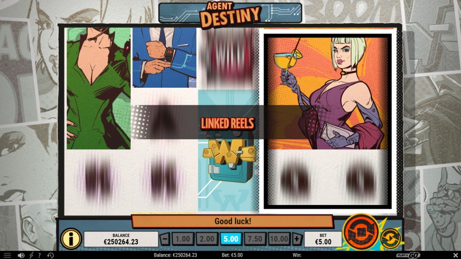 Agent Destiny Slot - Linked Reels feature