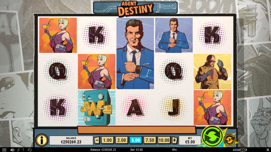 Agent Destiny slot - base game