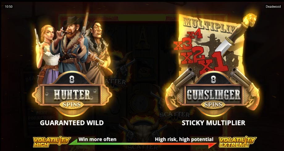 Deadwood slot - Free Spins features