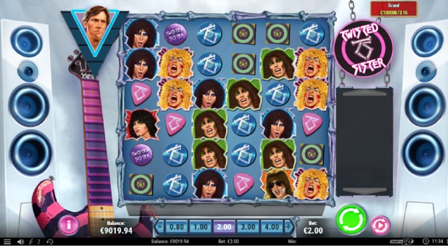 Twisted Sister slot base game