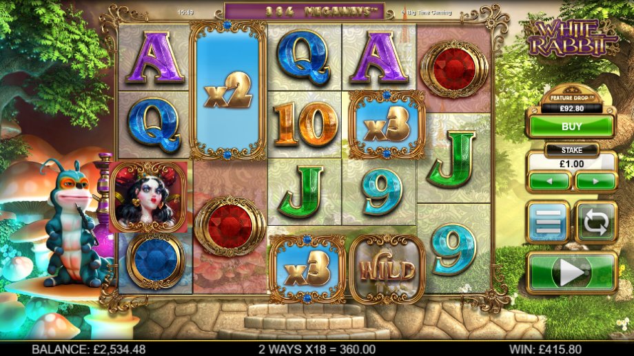 White Rabbit Megaways slot - base game