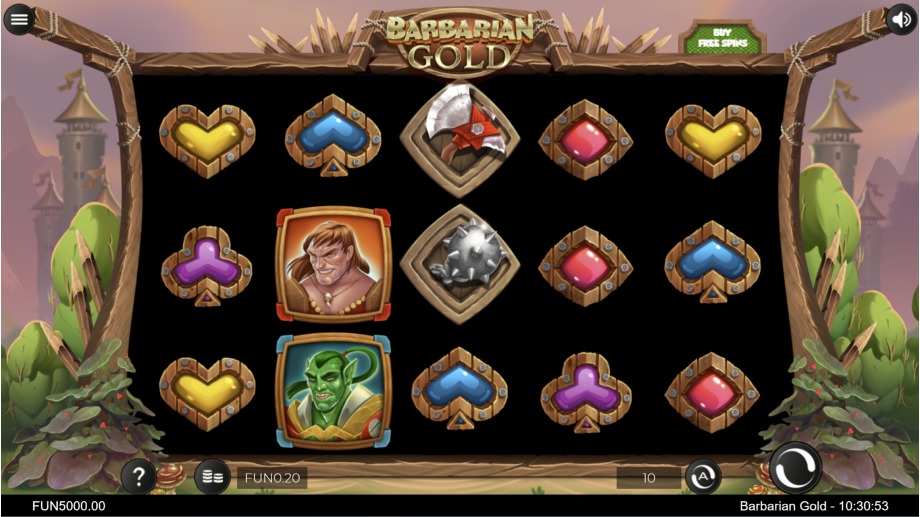 Barbarian Gold slot base game
