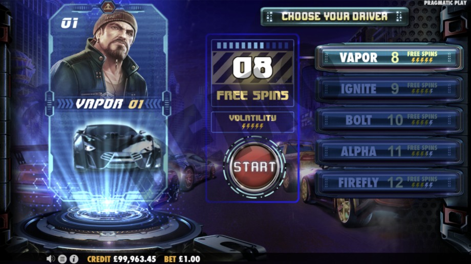 Street Racer slot Free Spins feature