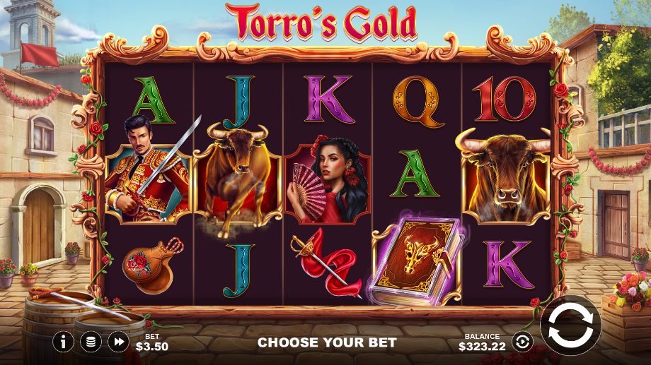 Torro's Gold slot base game