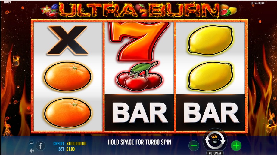 Ultra Burn slot base game