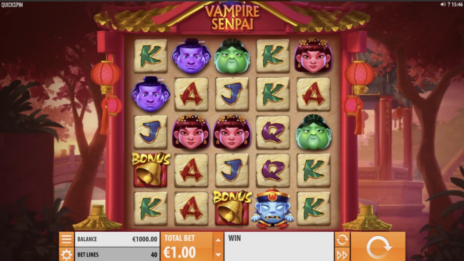 Vampire Senpai slot base game