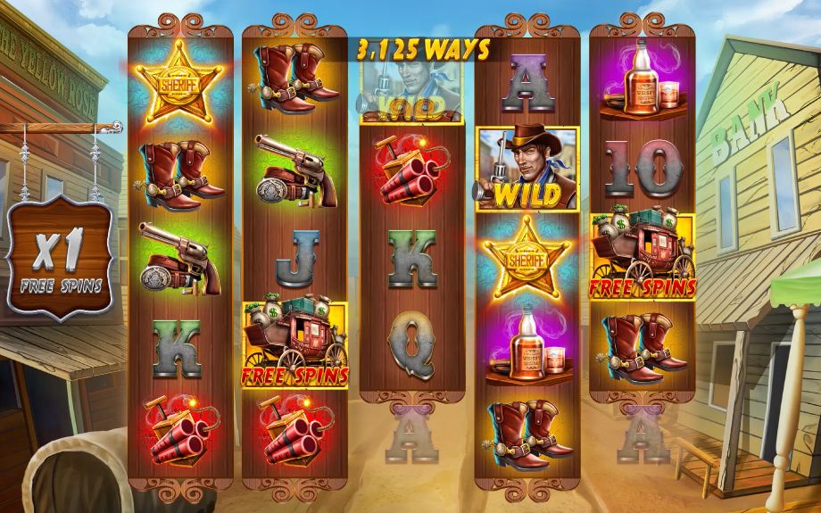 Wild West Zone slot base game