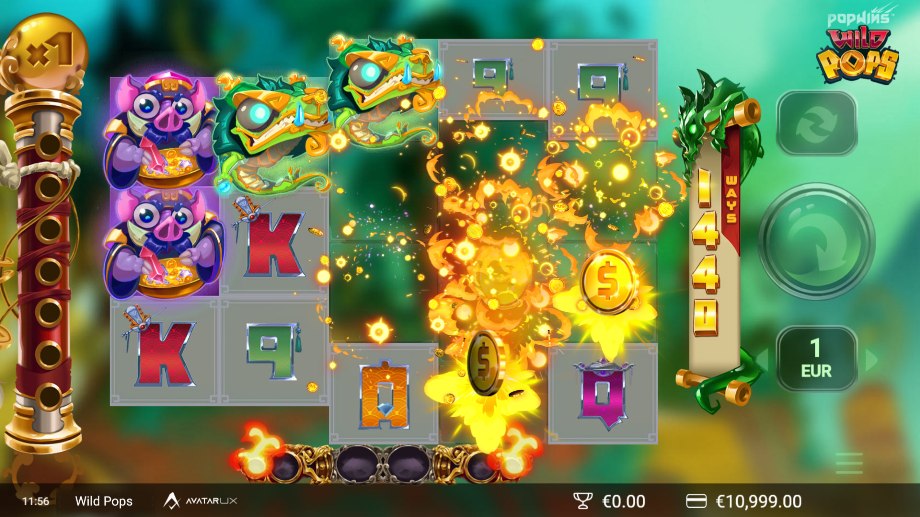 WildPops slot base game