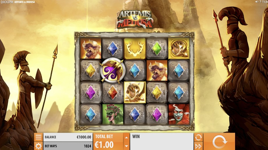 Artemis vs Medusa slot base game