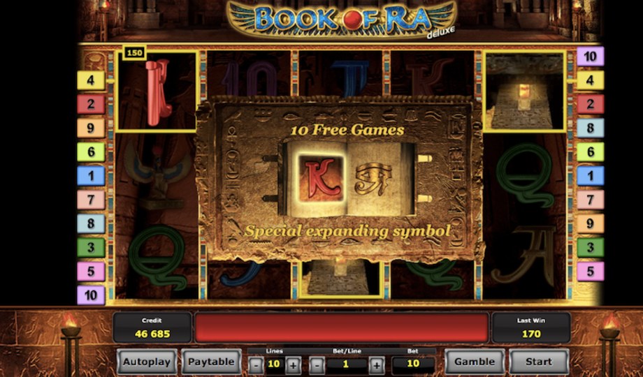 Book of Ra Deluxe slot Free Games feature