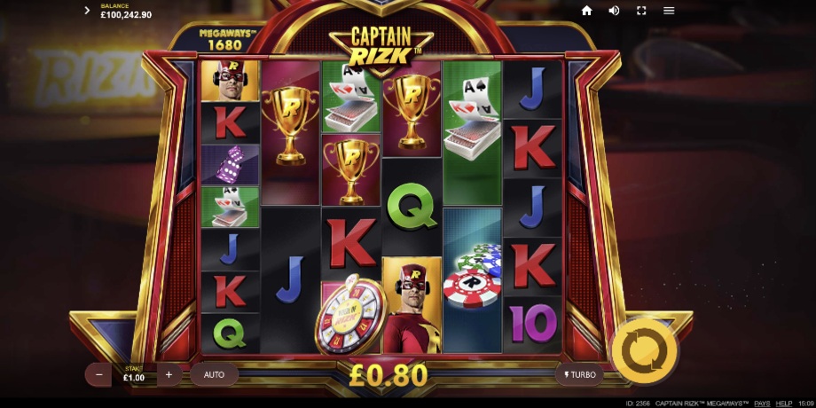 Captain Rizk Megaways slot base game