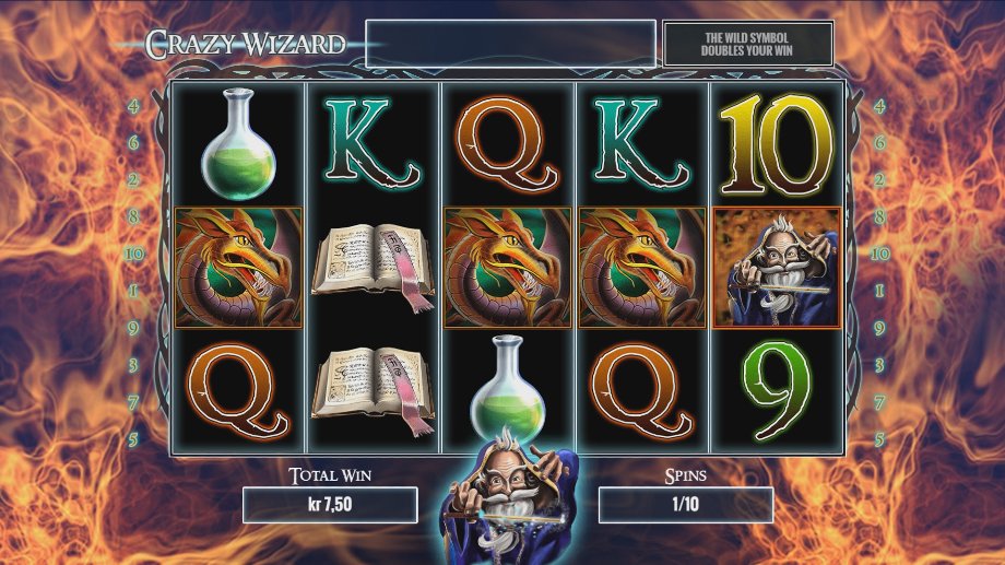 Crazy Wizard, Online Slots