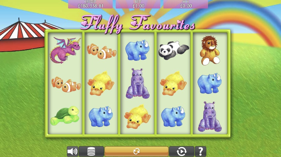 Fluffy Favourites slot base game